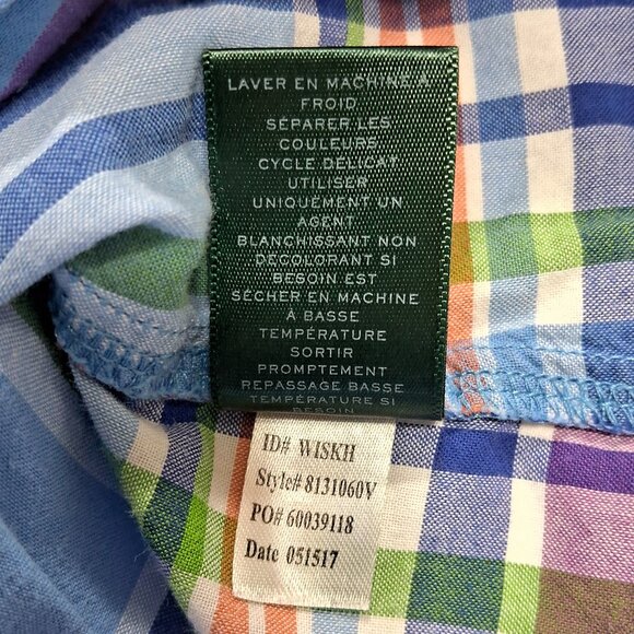 Lauren Ralph Lauren Women’s Plaid Sleep Shirt- Size S - Picture 11 of 11